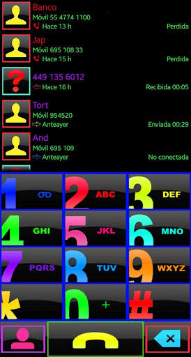THEME BIG COLORS FOR EXDIALER screenshot 1