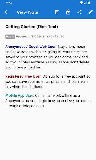a Notepad -  Take Notes and Share Notes Online screenshot 7