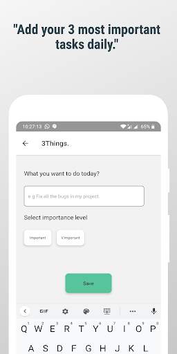 3Things: Improve Daily Productivity скриншот 2