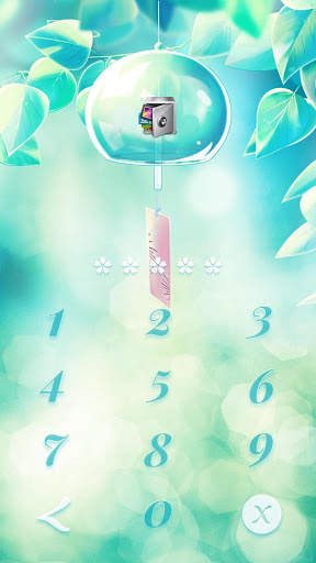 AppLock Live Theme Wind Chime – Paid Theme screenshot 2