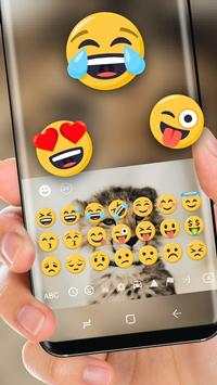 Cute Cheetah Keyboad Theme screenshot 2