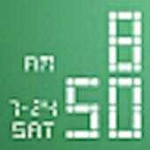 LED Clock Widget (Std:White) 1.6