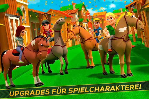 Pferde Reiten Jockey – Gratis-Rennspiel Simulator screenshot 3