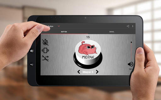 Cat Kitten Meow Button screenshot 3