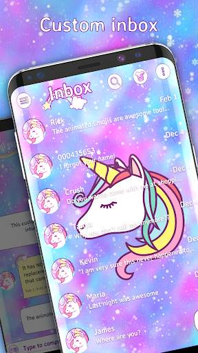 Pink Sms Messenger theme screenshot 1