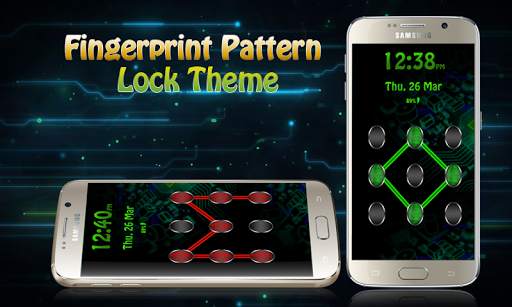 Pattern Lock Fingerprint Theme screenshot 1
