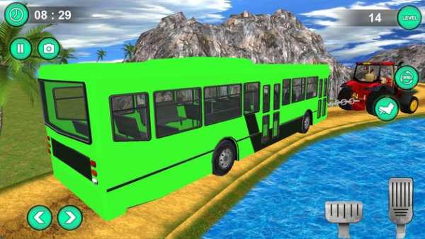 ciągnik Ciągnąć autobus gra- ciągnik ciągnąć screenshot 6