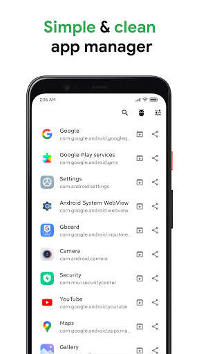 Basic APK Manager 1 تصوير الشاشة