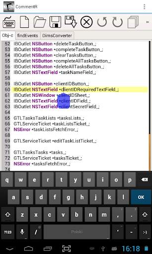 CommentR code editor 9 تصوير الشاشة