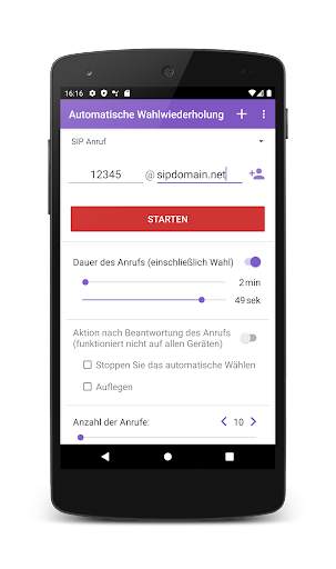Automatische Wahlwiederholung screenshot 6