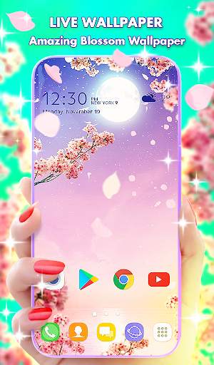 Sakura Live Wallpaper Theme screenshot 1