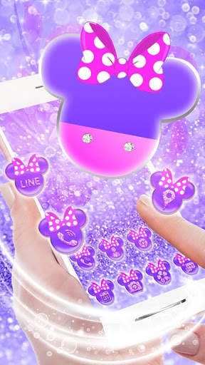 Twinkle Minny Bow Launcher Theme Live HD Wallpaper screenshot 2