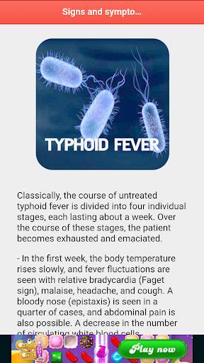 Typhoid Fever Disease 5 تصوير الشاشة