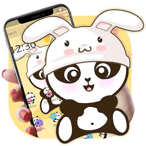 Yellow Cute Panda Bunny Theme 1.1.2