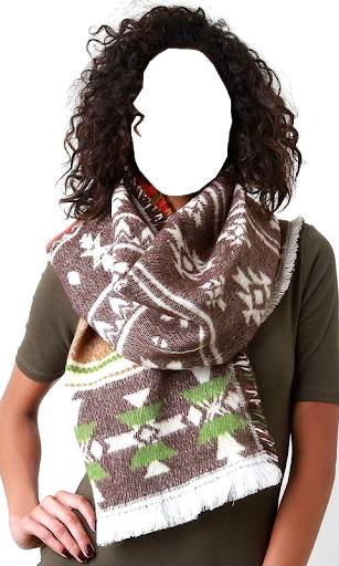 Women Winter Scarfs Photo Suit screenshot 2
