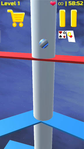 Cycle Way: break platforms - falling ball screenshot 2