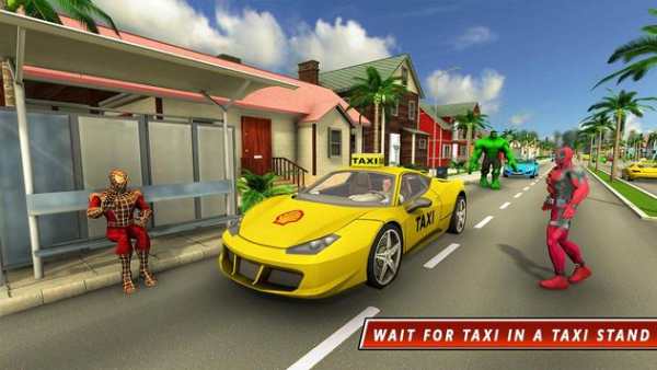Superhero Taxi Driver Pro Game screenshot 5