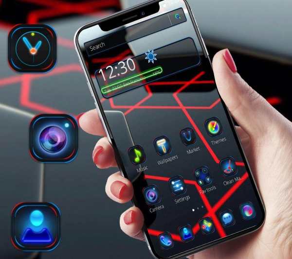 Classy Neon Hi-Tech Theme screenshot 1