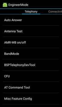 Mediatek engineering mode app screenshot 1