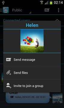 WiFi Chat & File share Groups screenshot 3