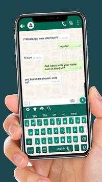 Whatsapp Style Keyboard Theme screenshot 2
