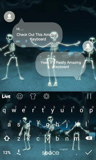 Skeleton Dance Live Theme screenshot 1