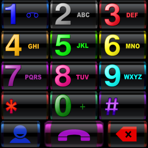 THEME BLACK COLORS EXDIALER icon