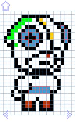 How to draw pixel characters drawing step by step screenshot 5