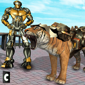 Multi Robot Tiger vs City Villains icon