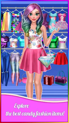 Candy Fashion Dress Up & Makeup Game 1 تصوير الشاشة