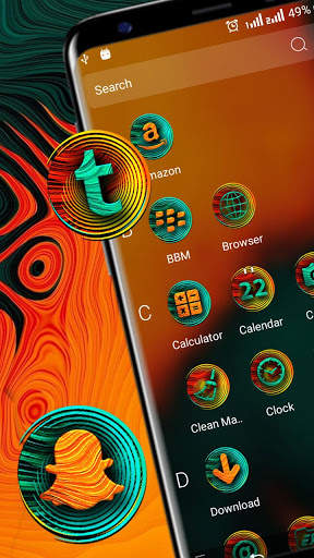 Color Liquid Launcher Theme screenshot 3