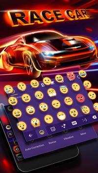 Speed Race Car Keyboard Theme for Racing lovers🏎️ screenshot 1