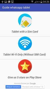 Guide Whatsapp tablet screenshot 2