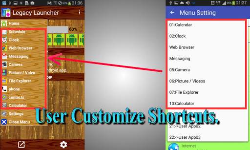 Legacy Launcher / start menu screenshot 4