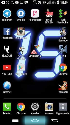 Digital Clock Wallpaper screenshot 1