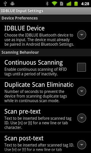 IDBLUE Keyboard Wedge screenshot 2
