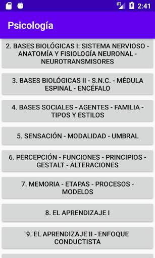 Psicología Preuniversitario screenshot 2