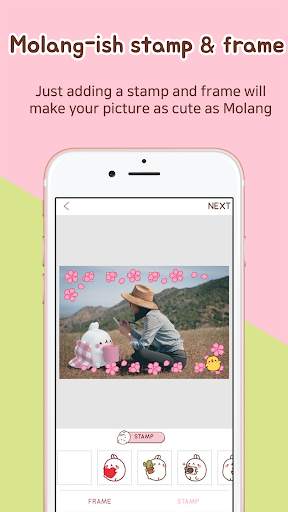 Molang&I - 3D Sticker Photo screenshot 4