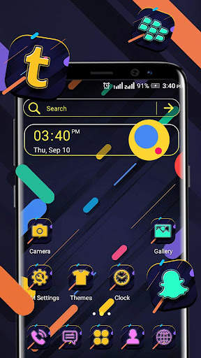 Colorful Abstract Theme screenshot 1