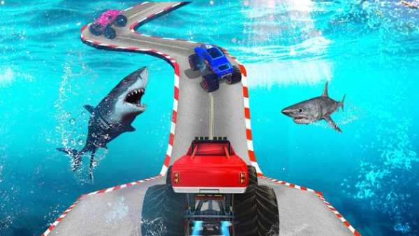 Mad Monster Truck Ramp Challenge screenshot 1