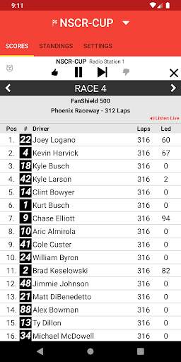 Motorsports Live Radio Stream screenshot 1