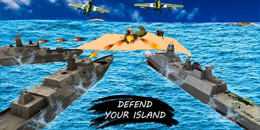 Missile Launcher Battleship:Island Naval Attack screenshot 1