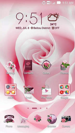 Rose ASUS ZenUI Theme screenshot 2
