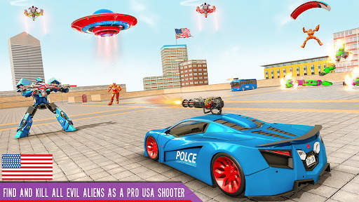 Bus Robot Car War - Robot Game 1 تصوير الشاشة