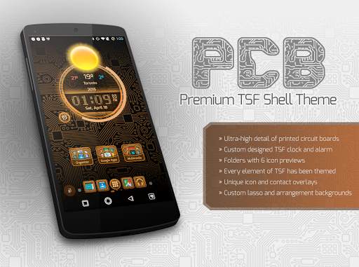 PCB Orange ⁞ TSF Shell 3 Theme screenshot 1