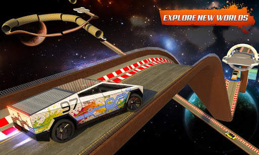 Ev Truck Stunt Race Car Games screenshot 3