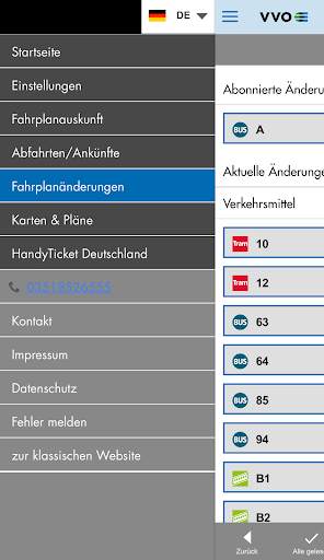 VVO mobil screenshot 6