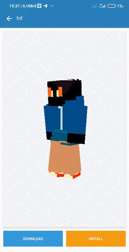FNF Minecraft Skin PE - Lots Of Skin screenshot 1