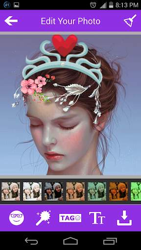 Sweet Girl-Photo Square Editor screenshot 1