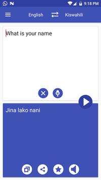 Swahili English Translator screenshot 2